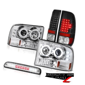 テールライト 99-04 F350 7.3L Devil's CCFL Rim Headlights Bright LED Tail Lights Third Brake 99-04 F350 7.3LデビルのCCFLリムヘッドライト明るいLEDテールライト第3ブレーキ