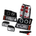 スモークヘッド 43 テールライト Black Smoke Headlights Parking Clear Tail Light Foglamp 2003-20