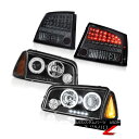 テールライト 09-10 Dodge Charger SXT Titanium smoke tail lamps black turn signal headlights 09-10ダッジチャージャーSXTチタン煙テールランプブラック信号ヘッドライト(2)