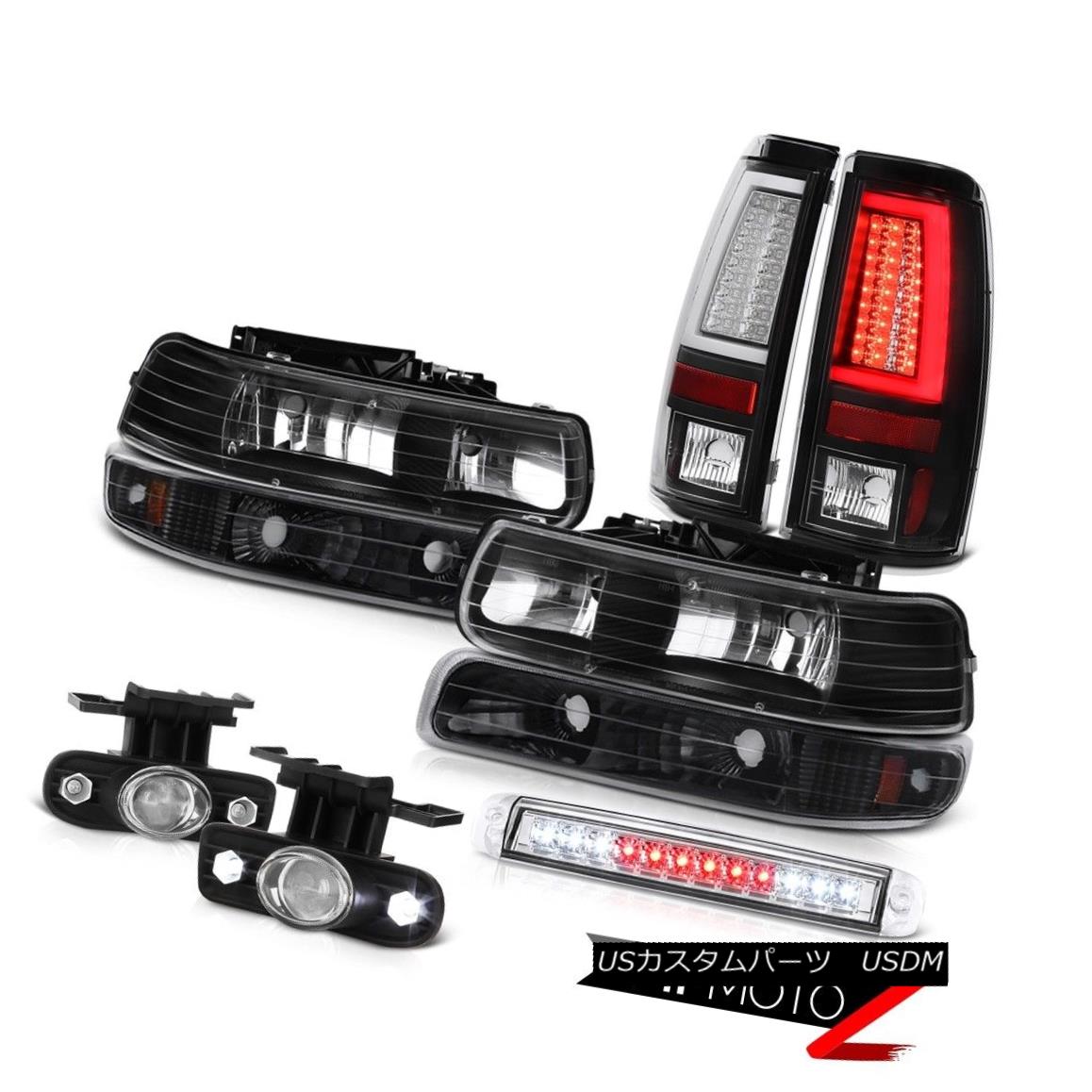 テールライト 99-02 Chevy Silverado Tail Lamps High Stop Lamp Foglamps Signal Lamp Tron Style 99-02シボレーシルバラードテールランプハイストップランプフォグランプ信号ランプトロンスタイル