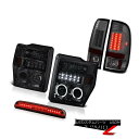 テールライト Angel Eye Headlights Dark LED Brake Tail Lights Third Cargo 2008-2010 For...