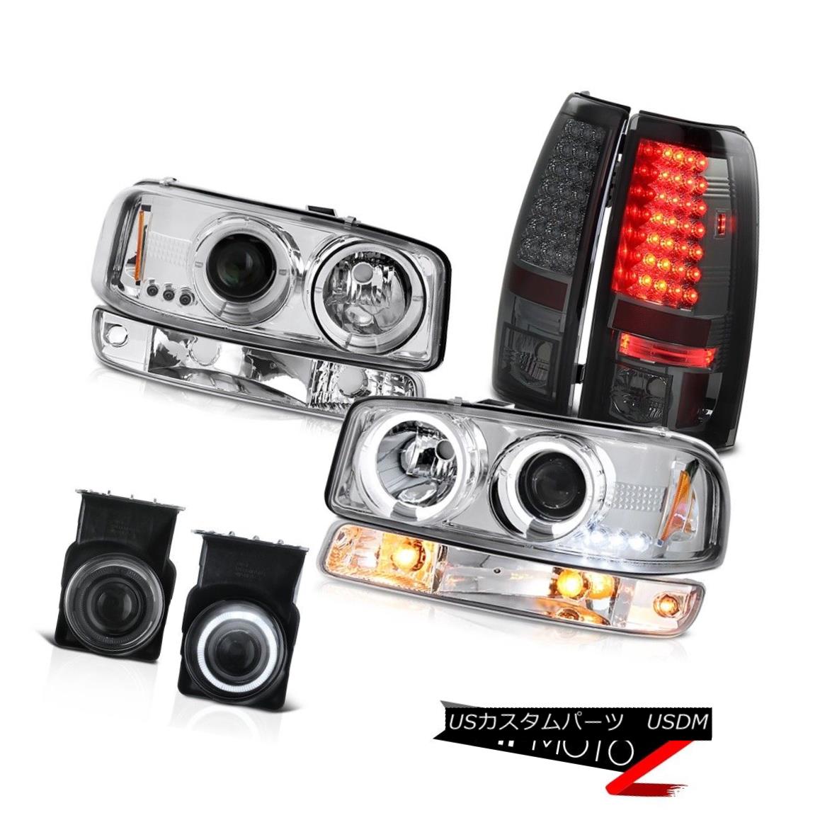 03-06 Sierra C3 Smoked foglights smd tail lamps euro clear turn signal headlampsカテゴリテールライト状態新品メーカーGMC車種Sierra 1500発送詳細送料一律 1000円（※北海道、沖縄、離島は省く）商品詳細輸入商品の為、英語表記となります。 Condition: New Brand: Venom Inc. [Headlight] Halo Type: Crystal Sapphire Manufacturer Part Number: OEM#B3903H_2003_2004_2005_2006_A20998 [Fog Light] Wiring: [Fog Light] Wiring Interchange Part Number: 15218078/15218077, 19169017/19169018, 15199560 [Fog Light] Switch: [Fog Light] Switch Other Part Number: GM2503214/GM2502214,GM2800186/GM2801186,GM2520174 [Fog Light] Bulbs: [Fog Light] Bulbs Placement on Vehicle: Left, Right, Front, Rear [Headlight] Side: Driver&Passenger Side Provided Warranty: 60 Day [Tail Light] Brake: Built-In LED Fitment Type: Direct Replacement [Tail Light] Dashboard Light: Error-Free Lens Color: Clear, Smoke [Tail Light] Parking: Built-In LED Housing Color: Chrome [Tail Light] Reverse: Re-use Original 3157 Bulbs [Headlight] Low Beam Bulb: 9006 Bulbs Included [Tail Light] Side: Driver & Passenger Included [Headlight] DOT & SAE: Approved [Tail Light] Signal: Built-in LED [Headlight] LED Brand: Nichia - Made In Japan Contact Us: TEL: 1-844-884-7847 | HOURS: 9am - 6pm PST [Headlight] High Beam Bulb: Re-use Original 9005 Bulbs※以下の注意事項をご理解頂いた上で、ご入札下さい※■海外輸入品の為、NC,NRでお願い致します。■フィッテングや車検対応の有無については、画像と説明文よりお客様の方にてご判断をお願いしております。■USのカスタムパーツは国内の純正パーツを取り外した後、接続コネクタが必ずしも一致するとは限らず、加工が必要な場合がございます。■商品説明文中に英語にて”保障”に関する記載があっても適応はされませんので、ご理解ください。■初期不良（到着より7日以内）のみ保証対象とします。ただし、取り付け後は、保証対象外とします。■海外倉庫から到着した製品を、再度国内で検品を行い、日本郵便または佐川急便にて発送となります。■お届けまでには、2〜3週間程頂いております。ただし、天候次第で多少遅れが発生する場合もあります。■商品落札後のお客様のご都合によるキャンセルはお断りしておりますが、商品落札金額の30％の手数料をいただいた場合のみお受けいたします。■他にもUSパーツを多数出品させて頂いておりますので、ご覧頂けたらと思います。■USパーツの輸入代行も行っておりますので、ショップに掲載されていない商品でもお探しする事が可能です!!お気軽にお問い合わせ下さい。&nbsp;