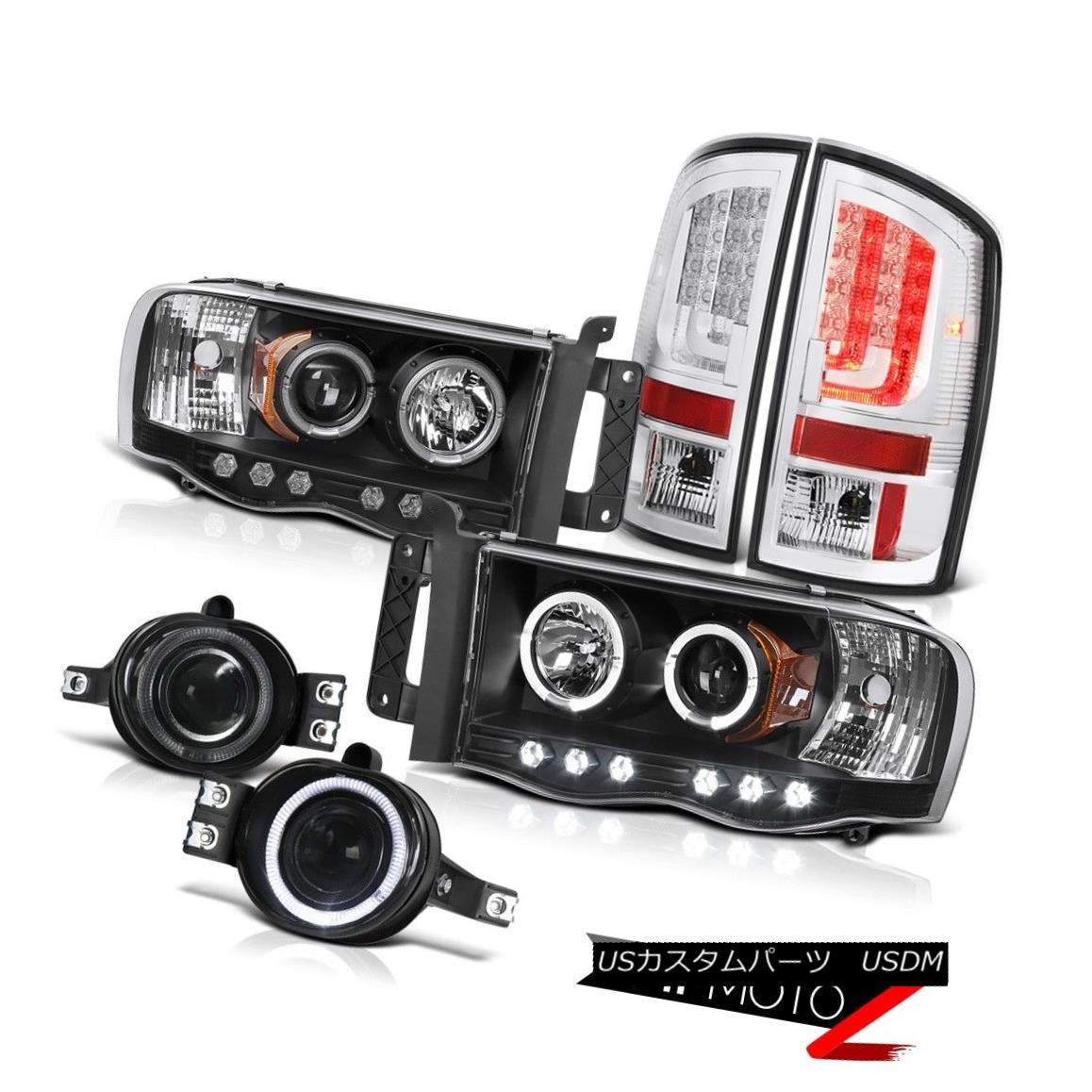テールライト 2003-2005 Dodge Ram 3500 5.7L Tail Brake Lights Headlamps Smokey Fog OLED Prism 2003-2005 Dodge Ram 3500 5.7LテールブレーキライトヘッドランプスモーキーフォグOLEDプリズム