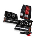 テールライト 03-06 Chevy Silverado Black rear brake lamps parking lamp smoke tinted he...