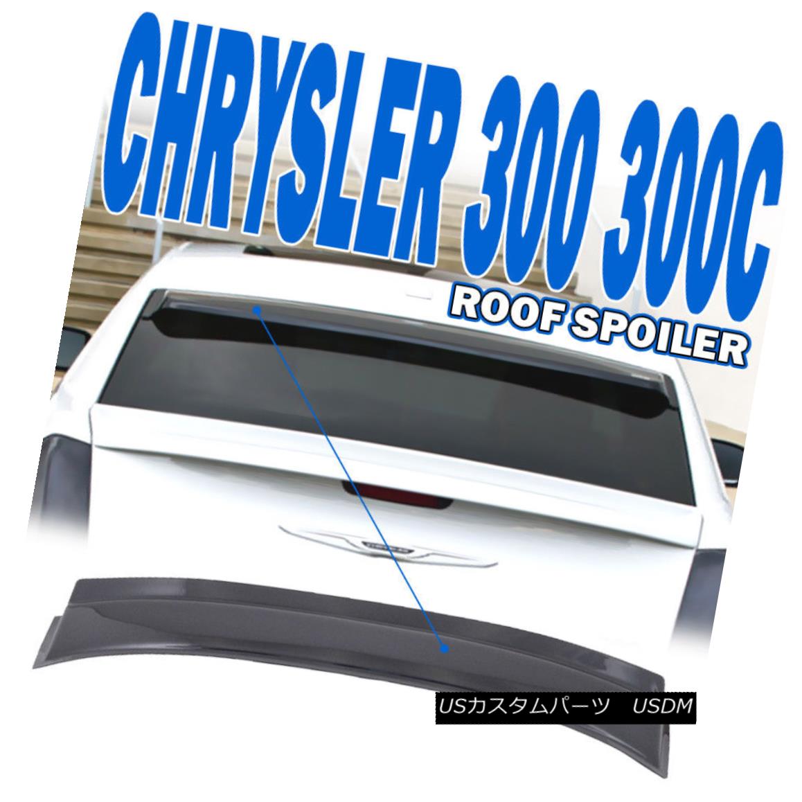 エアロパーツ Fit 05-10 Chrysler 300 300C Rear Roof Vent Window Spoiler Visor GTS Rain Shadow フィット05-10クライスラー300 300CリアルーフベントウィンドウスポイラーバイザーGTSレインシャドー