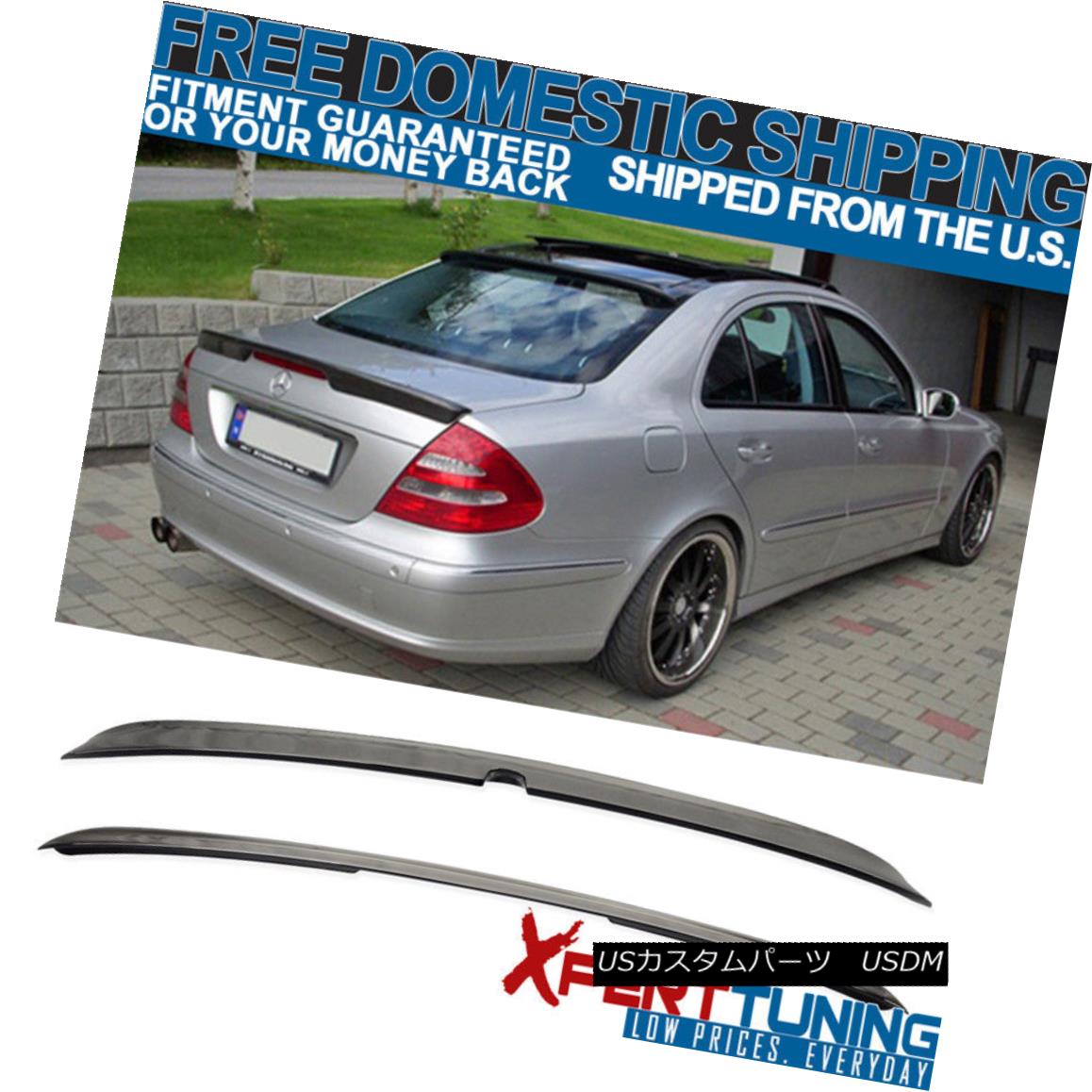 ѡ 03-05 Benz E Class W211 4Dr AMG Trunk + L Type Roof Spoiler Painted # 040 Black 03-05٥E饹W211 4Dr AMGȥ+ Lץ롼եݥ顼040