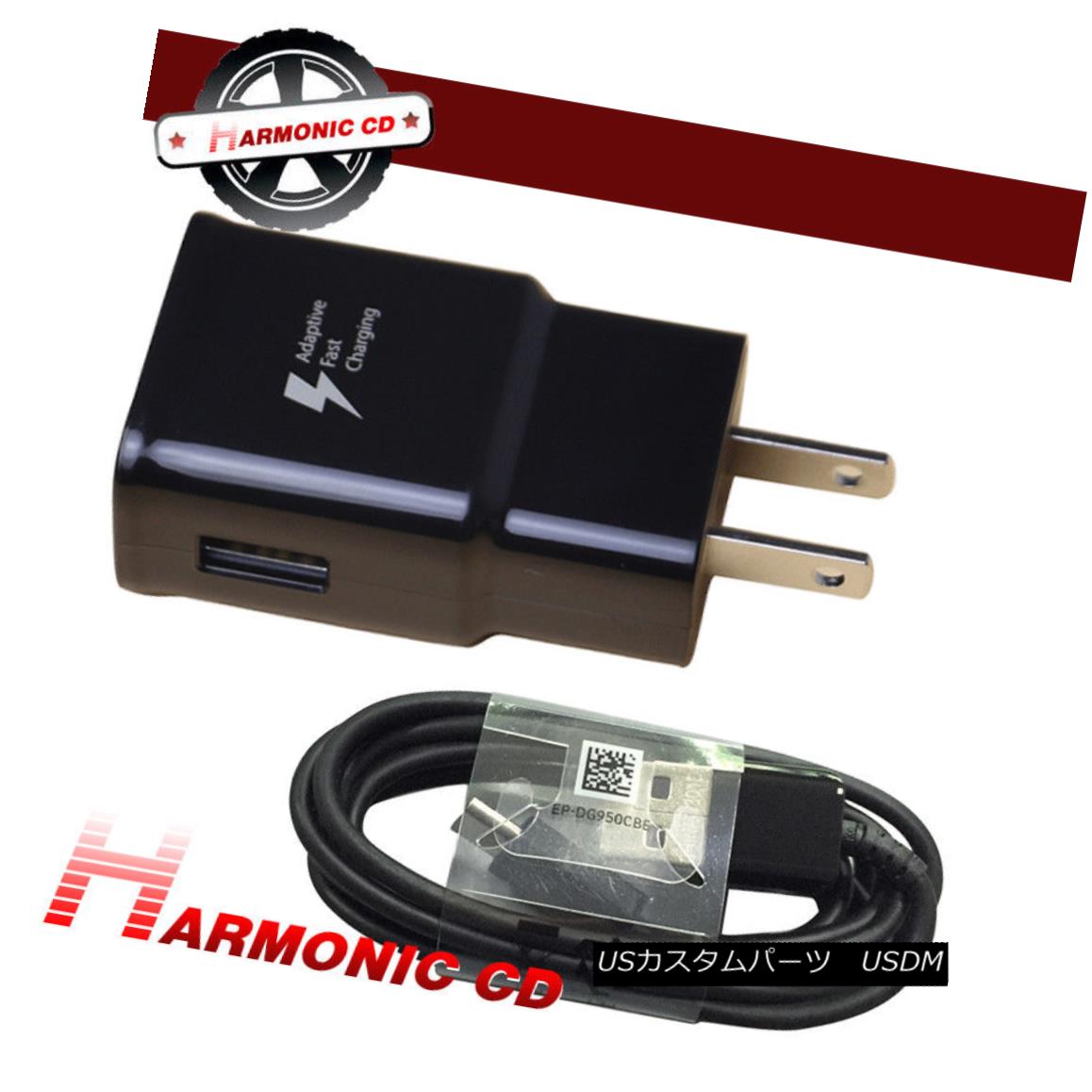 エアロパーツ Fits Samsung Galaxy S8 S8 Plus Fast Charging Wall Charger+Type-C Cable Black 三星ギャラクシーS8 S8プラス急速充電壁の充電器+タイプCケーブルに適合ブラック