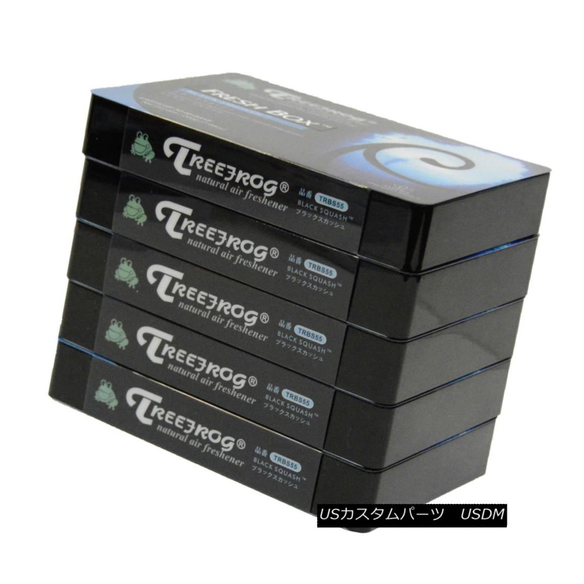 エアロパーツ 5 PACK JDM TREEFROG FRESH BOX BLACK SQUASH AIR FRESHENER AKA XTREME FRESH 5パックJD..