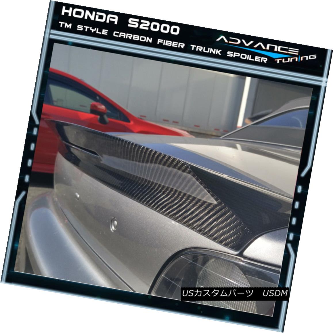 注目ブランド エアロパーツ 00 09 Honda S00 Ap1 Ap2 Tm Style Carbon Fiber Trunk Deck Spoiler Wing 00 09ホンダs00 Ap1 Ap2 Tmスタイルカーボンファイバートランクデッキスポイラーウイング 最安 Scmo Org