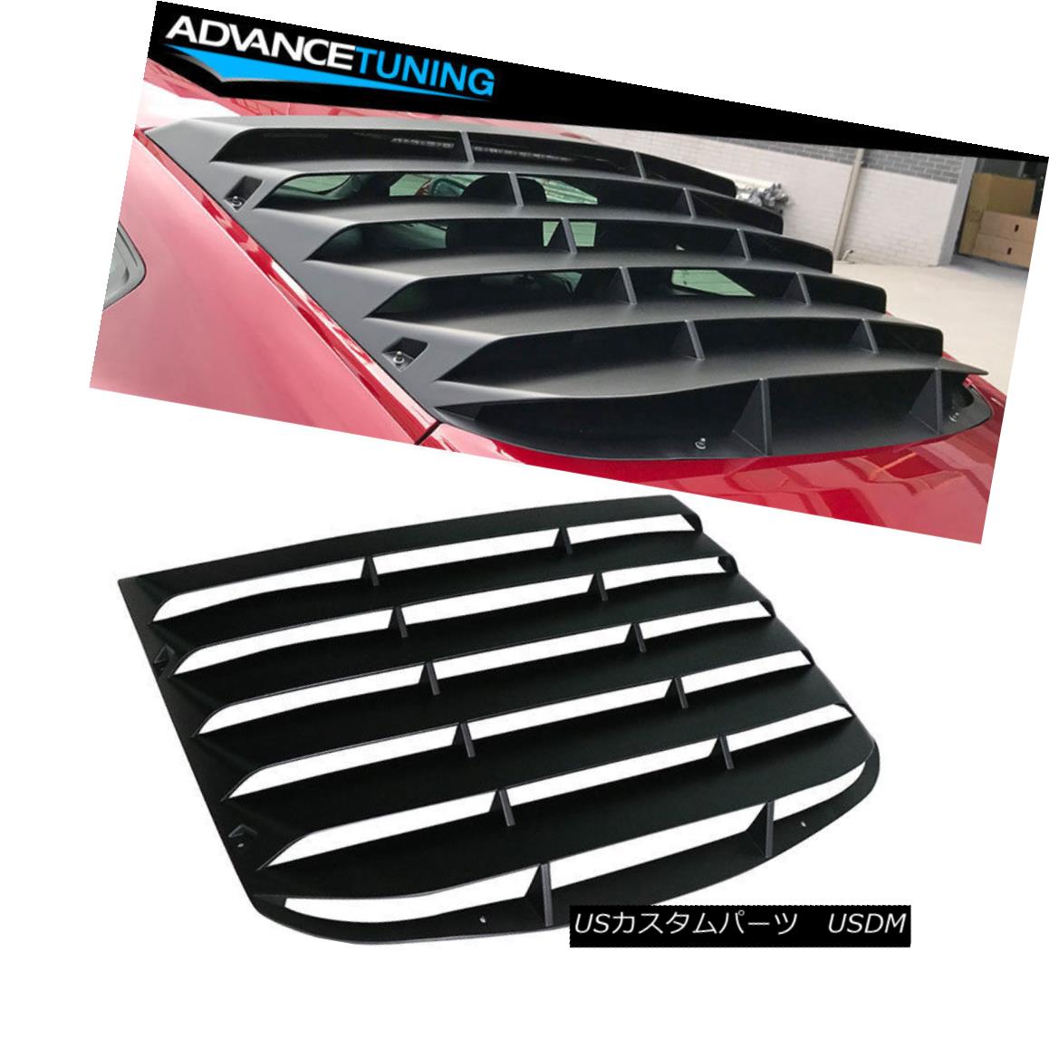 エアロパーツ Fits 15-18 Ford Mustang M Rear Window Louver ABS フィット15-18フォードムスタングMリアウィンドウルーバーABS