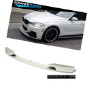 エアロパーツ Fits 12-18 BMW F30 3 Series Performance Front Lip Painted Alpine White II...