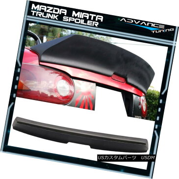 エアロパーツ 90-97 Mazda Miata IKON Style High Kick Duckbill Trunk Spoiler Lip Primer Black 90-97 Mazda Miata IKONスタイルハイキックダックビルトランクスポイラーリッププライマーブラック