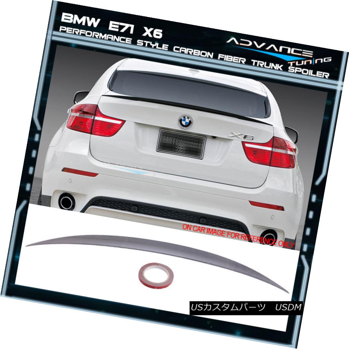 ѡ 08-14 BMW E71 X6 5Dr SUV P Style Carbon Fiber Trunk Spoiler (CF) 08-14 BMW E71 X6 5Dr SUV Púݥȥ󥯡ݥ顼CF