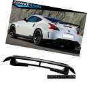 エアロパーツ Fit For 09-18 Nissan 370Z Z34 Fairlady Z Nismo Trunk Spoiler - Unpainted ABS フィット9-18日産370Z Z34フェアレディZニスモトランクスポイラー - 未塗装ABS