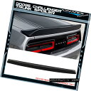 エアロパーツ Fits 15-18 Challenger R/T Scat Pack Painted Black Trunk Spoiler No Camera Hole フィット15-18チャレンジャーR / Tスカットパック塗装ブラックトランクスポイラーカメラホールなし