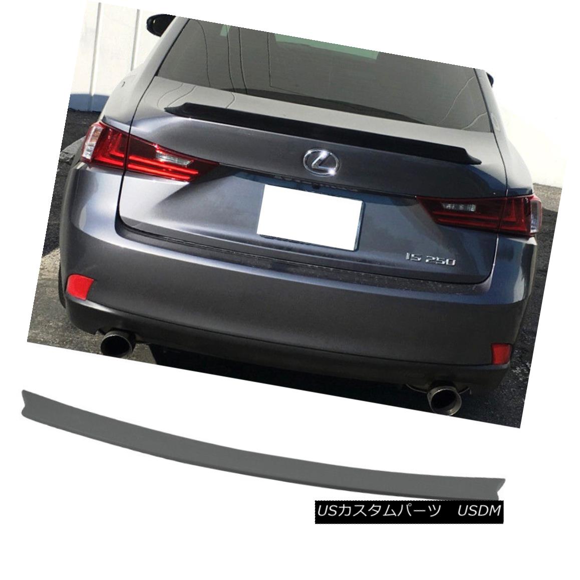 エアロパーツ Fits 14-17 Lexus IS250 F V High Kick Style Trunk Spoiler Wing - Unpainted FRP フィット14-17 Lexus IS250 F Vハイキックスタイルトランクスポイラーウイング - 未塗装FRP