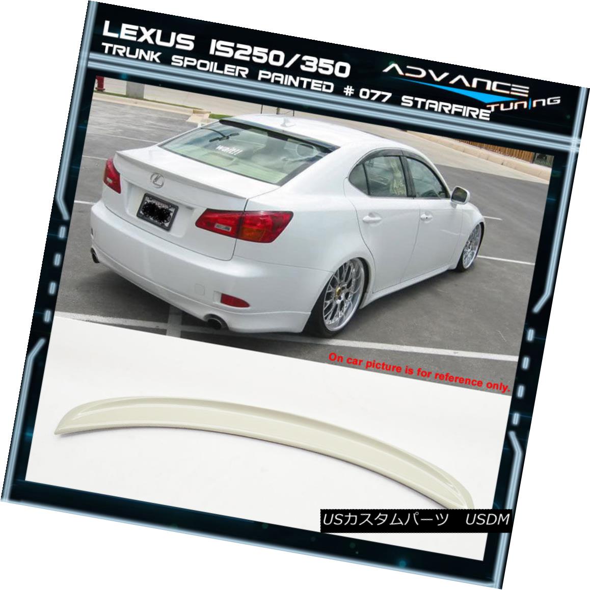 Fits 06-13 Lexus IS250 IK Style Trunk Spoiler Painted Color Ultrasonic Blue #8U1