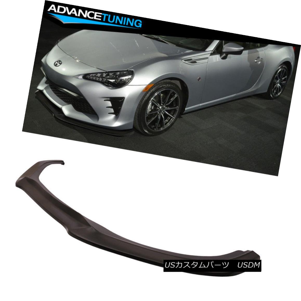 エアロパーツ Fits 17-18 Toyota 86 FRS GT Style Front Bumper Lip Polyurethane フィット17-18トヨタ86 FRS GTスタイルフロントバンパーリップポリウレタン