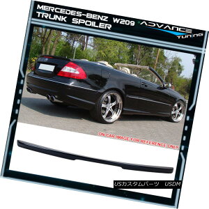 エアロパーツ 03-08 Benz W209 CLK-Class AMG Style Trunk Spoiler Painted Black Opal Metallic 03-08ベンツW209 CLKクラスAMGスタイルのトランク・スポイラー・ペイント・ブラック・オパール・メタリック