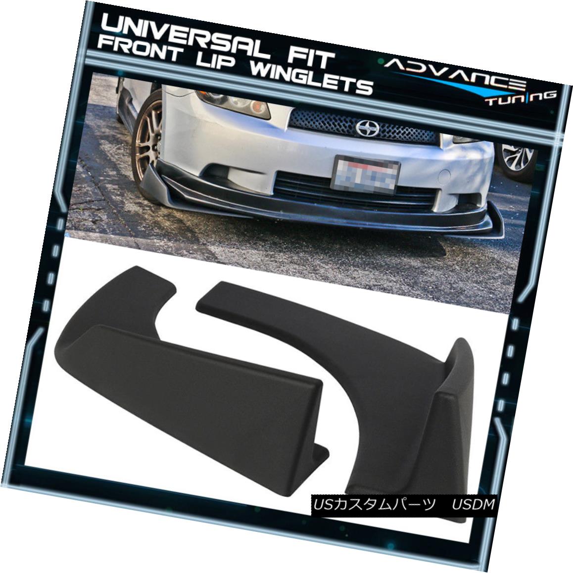 ѡ Universal Front Rear Bumper Lip Splitters Winglets Canards 30x4 Inches 2PC - PP ˥СեȥꥢХѡåץץå󥰥åȥʡ30x42PC - PP