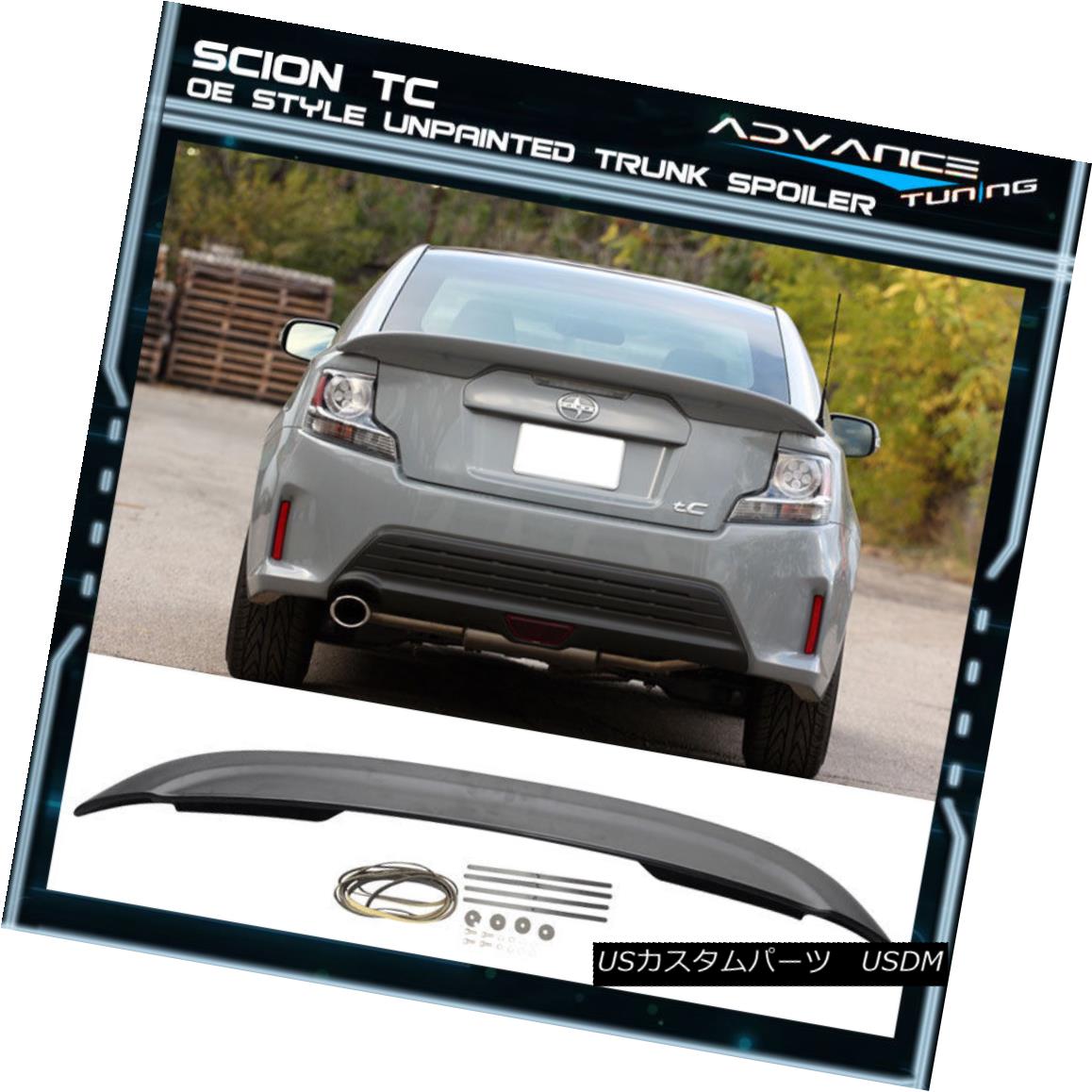 ѡ 11-16 Scion tC OEM Factory Style Rear Trunk ABS Spoiler Unpainted Matte Wing 11-16tC OEMեȥ꡼ꥢȥABSݥ顼̵ޥåȥ