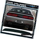 エアロパーツ Fits 15-17 Challenger R/T Scat Pack Matte Black Trunk Spoiler No Camera Hole フィット15-17チャレンジャーR / Tスカートパックマットブラックトランクスポイラーカメラホールなし
