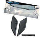 エアロパーツ Fits 16-18 Honda Civic 10th Gen V1 Style Hood Vents 2 Pieces Black ABS フィ...