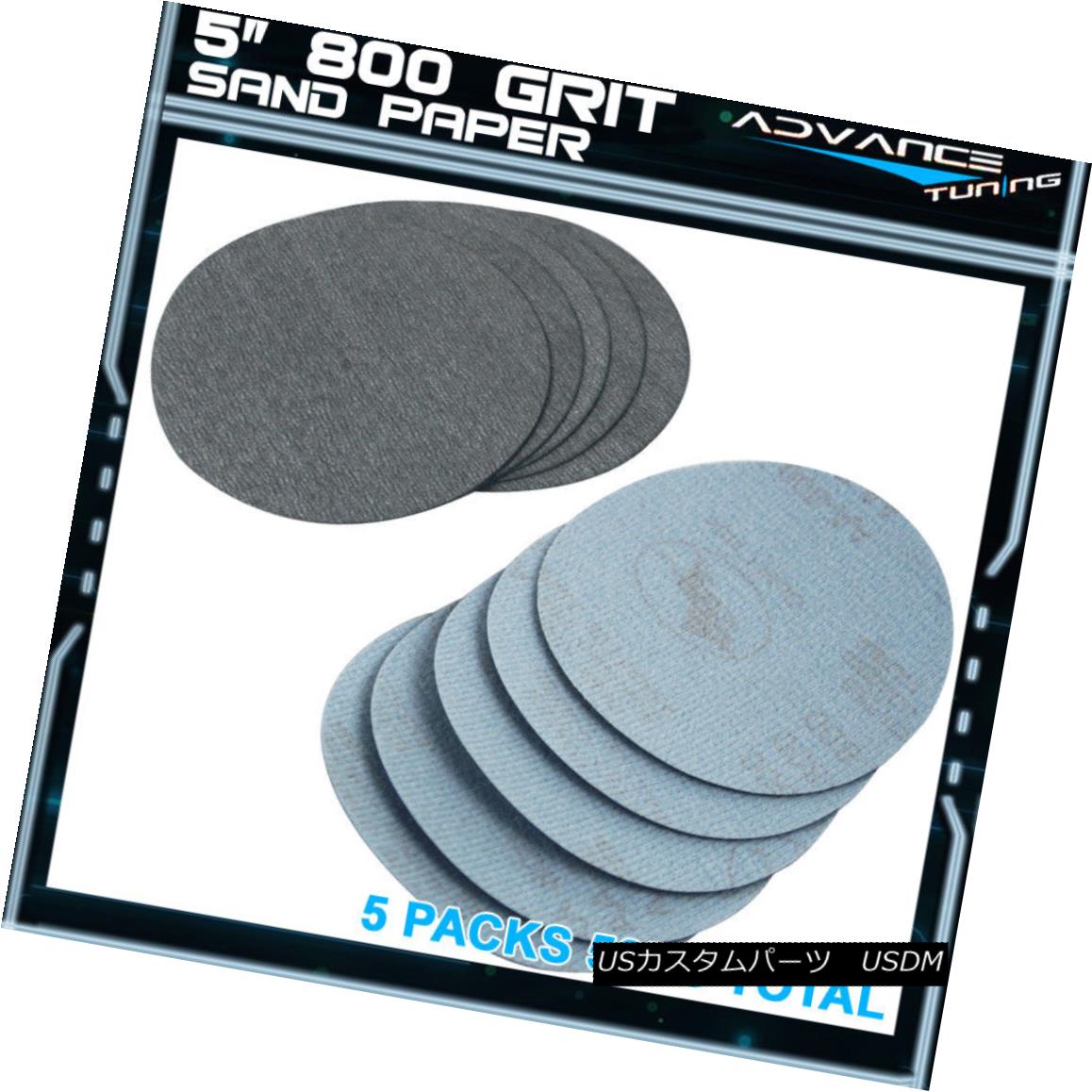 エアロパーツ 50PC 5Inch 127mm 800 Grit Auto Sanding Disc No Hole Sandpaper Sheets Sand Paper 50PC 5インチ127ミリメートル800グリット自動サンディングディスク穴なしサンドペーパーシートサンドペーパー