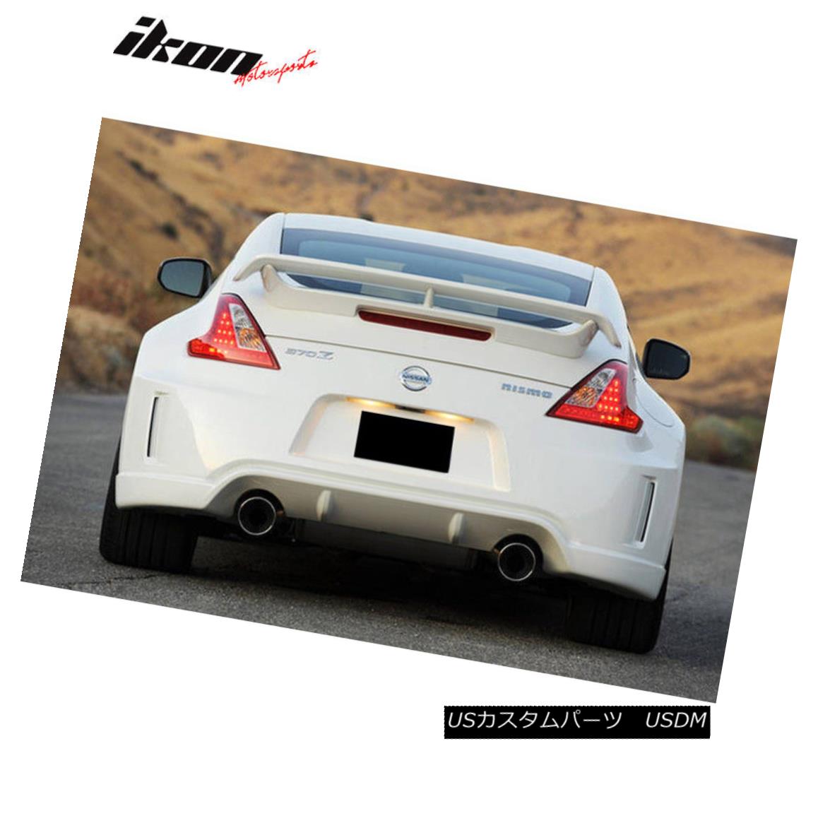 エアロパーツ Fits 09-18 Nissan 370Z Z34 Nismo Trunk Spoiler Painted #QAB White Pearl - ABS フィット09-18日産370Z Z34ニスモトランクスポイラー塗装#QABホワイトパール - ABS