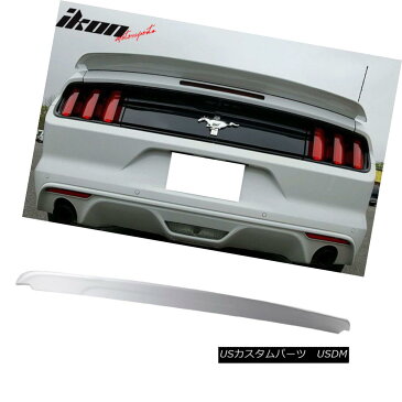 エアロパーツ Fits 15-18 Ford Mustang Track Pack Trunk Spoiler Painted #YZ Oxford White フィット15-18フォードマスタングトラックパックトランクスポイラー#YZオックスフォードホワイトを塗った