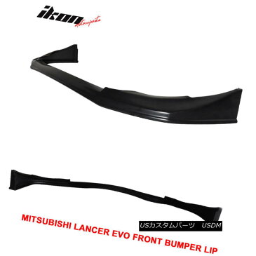 エアロパーツ Fits 08-15 Lancer EVO 10 X Evoluation V-Style Front Bumper Lip Spoiler JDM フィット08-15ランサーEVO 10 XエボリューションVスタイルフロントバンパーリップスポイラーJDM