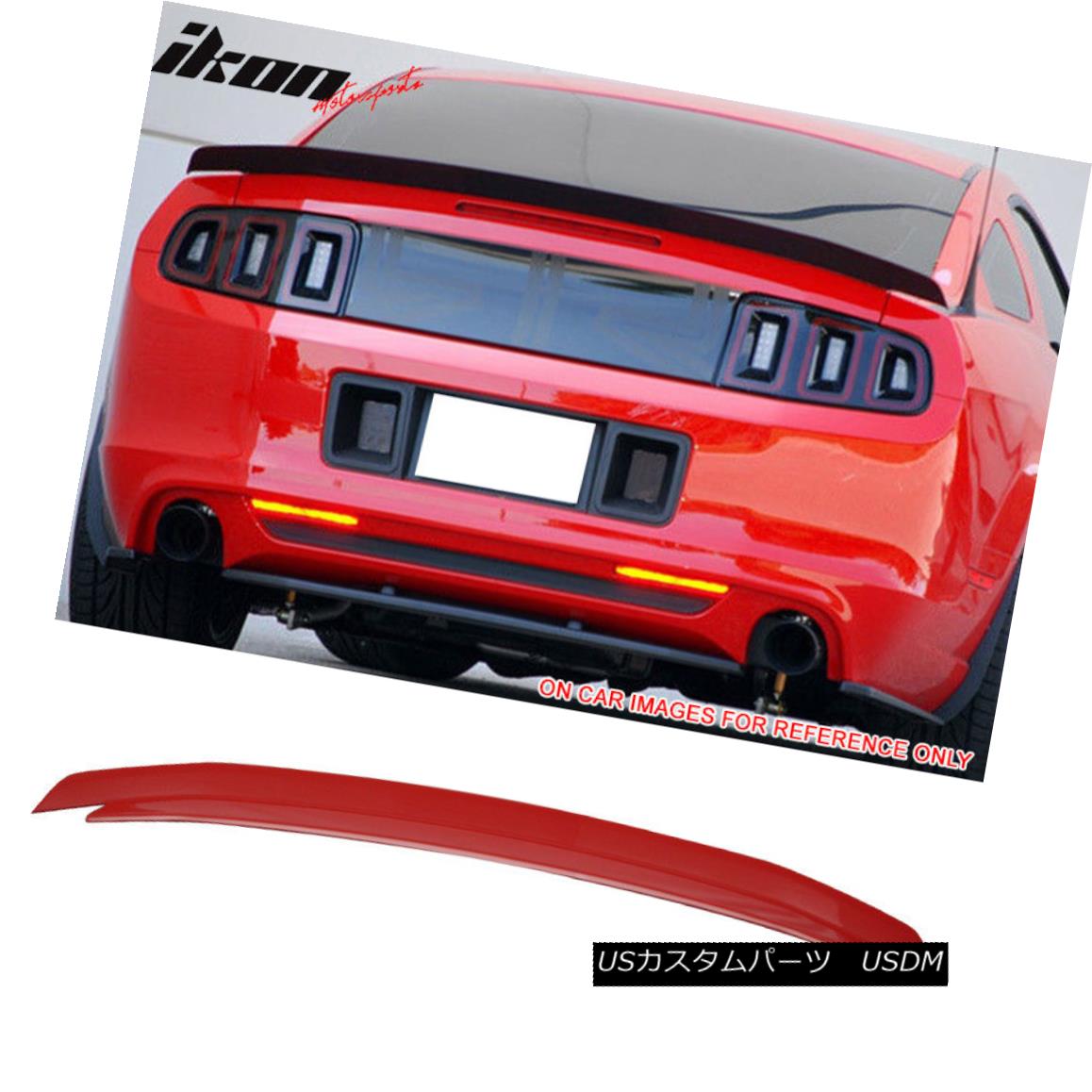 エアロパーツ For 10-14 Ford Mustang Trunk Spoiler Painted Torch Red # D3 10-14フォードマスタングトランク・スポイラーのために塗装トーチレッド＃D3