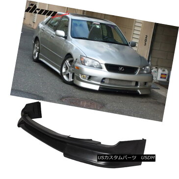 エアロパーツ Fits 01-05 Lexus IS300 Sedan 4Dr WD Style Front Bumper Lip Spoiler - Urethane PU フィット01-05レクサスIS300セダン4Dr WDスタイルフロントバンパーリップスポイラー - ウレタンPU