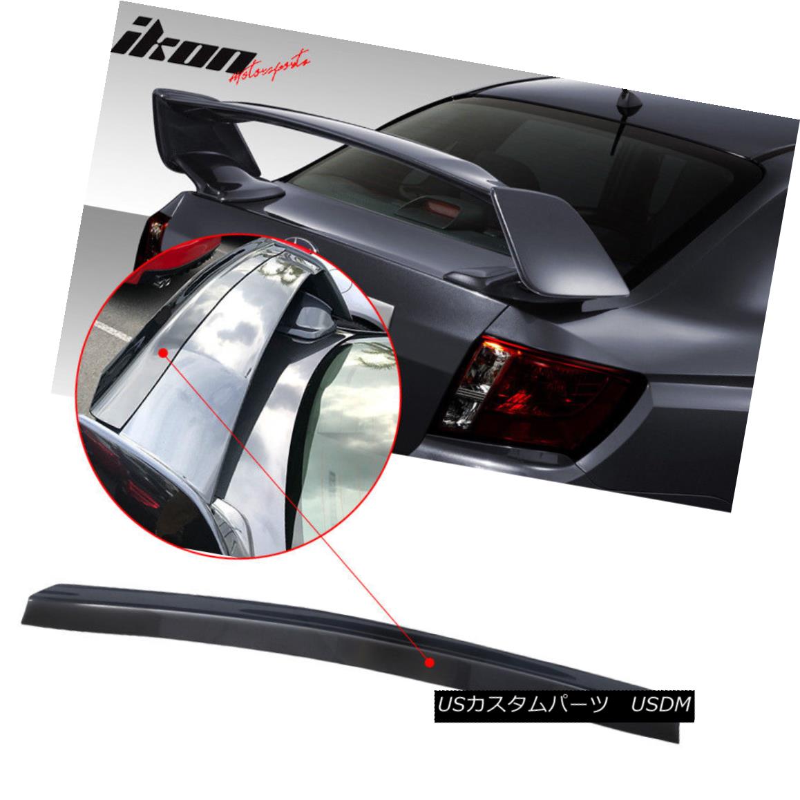 パーツ 車用品 バイク用品 Wing Trunk 車用品 Add On Subaru パーツ 外装 エアロパーツ Flap Wrx フィット08 14スバルwrx Transparent Gurney エアロパーツ Wrx Spoiler Fit Stiトップガーニーフラップアドオントランクスポイラーウイング透明 World倉庫