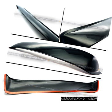 エアãƒãƒ‘ーツ Fit 03-07 Infiniti G35 2DR Black Tinted Rear Window Roof Vent Visor Spoiler Wing フィット03-07インフィニティG35 2DR黒色ã®å¾Œéƒ¨çª“ルーフ通気å£ãƒã‚¤ã‚¶ãƒ¼ã‚¹ãƒã‚¤ãƒ©ãƒ¼ã‚¦ã‚¤ãƒ³ã‚°