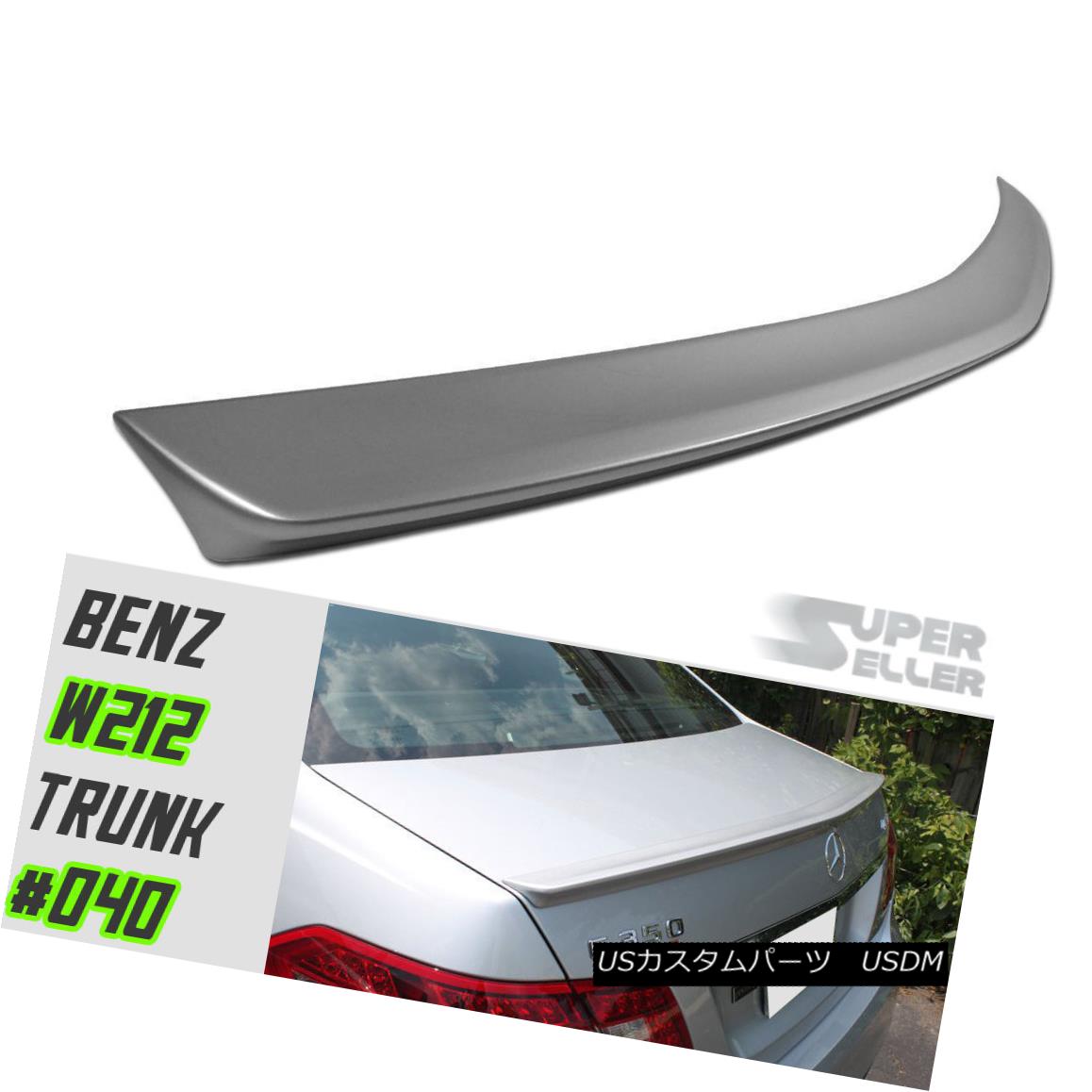 エアロパーツ PAINTED#744/775 MERCEDES BENZ W212 TRUNK SPOILER WING 10-16 塗装済み＃744/77 5メルセデスベンツW212 TRUNK SPOILER WING 10-16