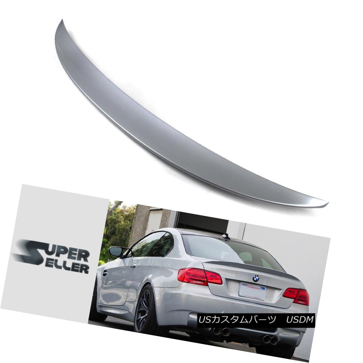 エアロパーツ For BMW 3-Ser E92 Painted #354 Silver Performance Type Trunk Spoiler 07-13 Coupe BMW用3-Ser E92ペイント＃354シルバー・パフォーマンス・タイプ・トランク・スポイラー07-13クーペ