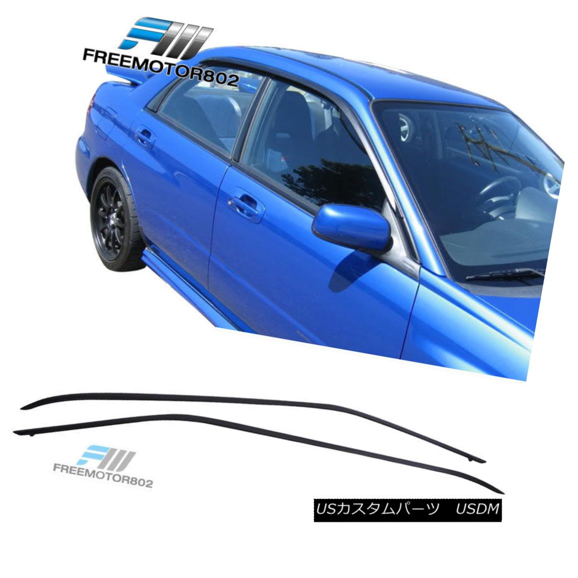 エアロパーツ Fits 02-07 Subaru Impreza WRX STI Slim Style Acrylic Window Visors 2Pc Set フィット02-07スバルインプレッサWRX STIスリムスタイルのアクリル窓バイザー2PCセット