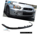 エアロパーツ FOR 04 05 SUBARU IMPREZA PP Black Front Bumper Lip Bodykit STI Style フォー04 05スバルインプレッサPPブラックフロントバンパーリップボディキットSTIスタイル(2)