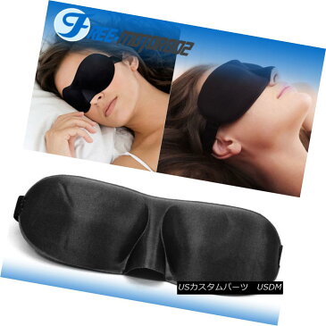 エアロパーツ Black Sleeping Eye Mask Blindfold With Earplugs Shade Travel Sleep Eyepatch aid 黒い睡眠の目のマスク耳たぶのある目隠しの色合い旅行の睡眠の目の補助