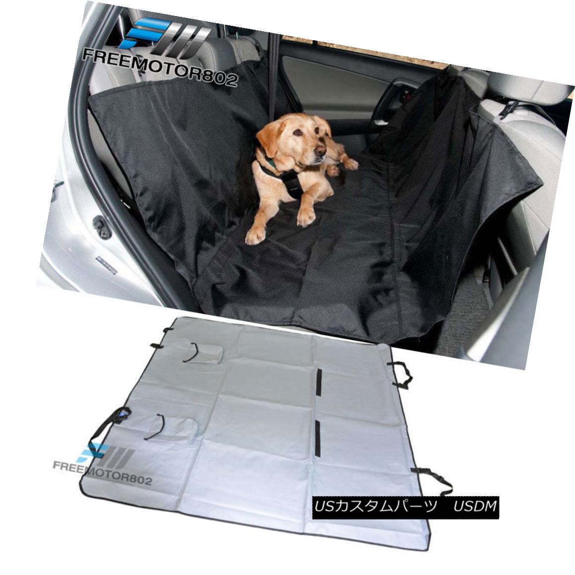 エアロパーツ DOG PET BACK CAR SEAT PROTECTOR WATERPROOF COVER HAMMOCK WITH TWO STORAGE POCKET 犬用PETバックカーシートプロテクターウォームプルーフカバーハモロック2個の収納ポケット