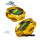 エアロパーツ Gold Engine Oil Filter Cap Fuel Tank Cover For Honda With BEGINNER BADGE ホンダ用ゴールドエンジンオイルフィルターキャップ燃料タンクカバーBEGINNER BADGE