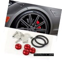 エアロパーツ Red Bolt on Fast Quick Release Secure Kit For BMW AUDI Front Rear Bumper ...