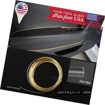 エアロパーツ Gold champagne Stripe Trim Line Insert For Mazda Subaru Console Dashboard Panel ゴールドシャンパンストライプトリムラインインサートforマツダスバルコンソールダッシュボードパネル