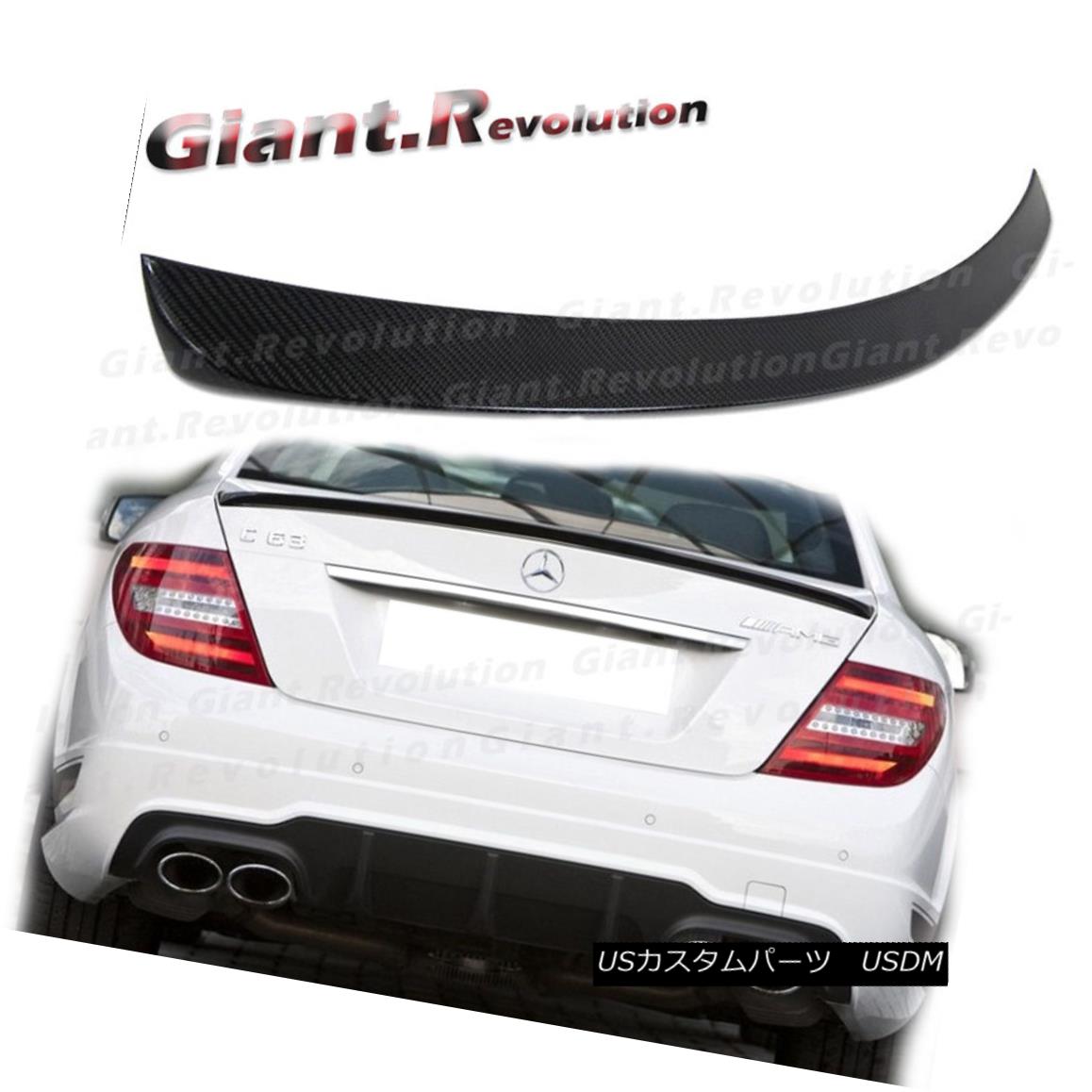 ѡ For 12-14 BENZ C204 Coupe 2-DR C200 C180 Carbon Fiber A Style Trunk Spoiler Wing 12-14٥C2042-DR C200 C180ܥեСAȥ󥯥ݥ顼