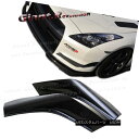 エアロパーツ Carbon Fiber Front Add Areo Side Spoiler Lip Pair For 08-2011 Nissan GTR R35 CBA カーボンファイバーフロント 08-2011年にAreoサイドスポイラーリップペアを追加日産GTR R35 CBA