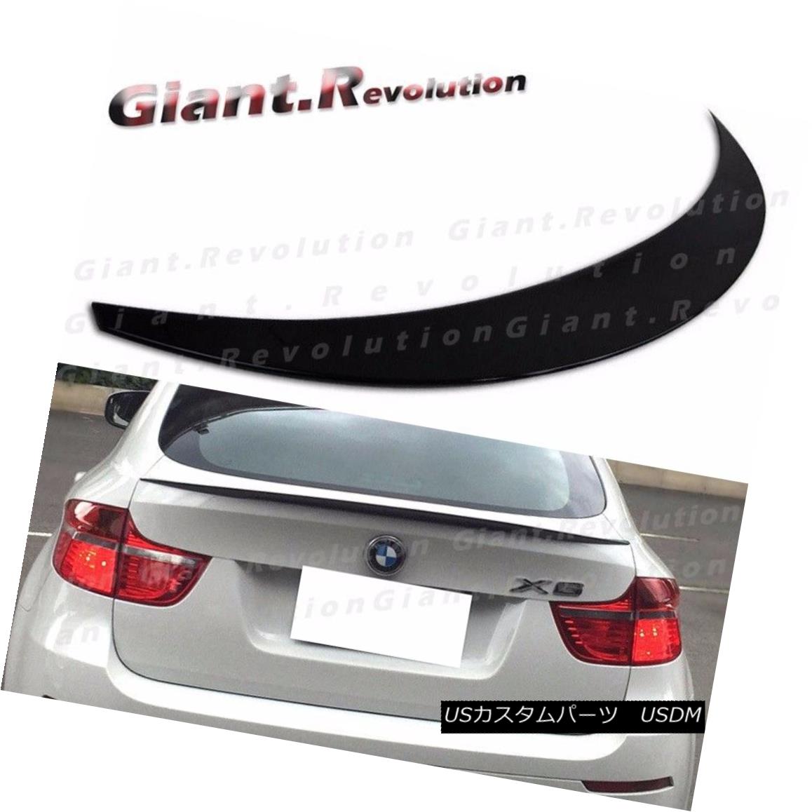 エアロパーツ #416 Carbon Black P Type Trunk Spoiler For BMW 08-13 E71 X6 SUV Sport Deck Wing ＃416 BMW用カーボンブラックPタイプトランク・スポイラー08-13 E71 X6 SUVスポーツデッキウィング