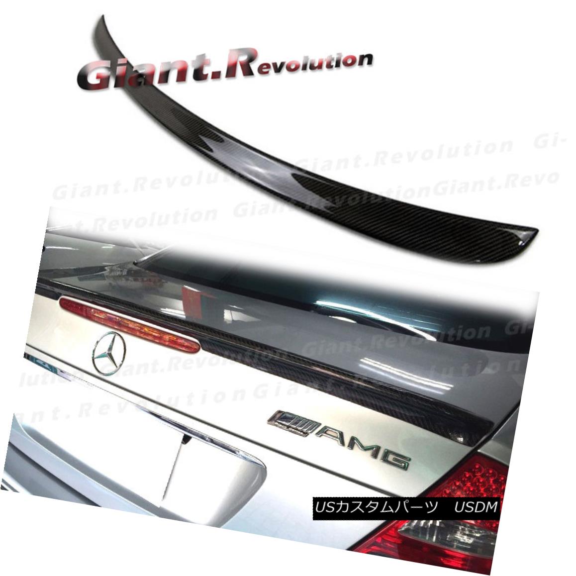 エアロパーツ Fit 03-08 Benz W211 Sedan 4DR E320 E63AMG Carbon Fiber A Type Wing Trunk Spoiler フィット03-08ベンツW211セダン4DR E320 E63AMG炭素繊維Aタイプウイングトランク・スポイラー