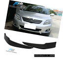エアロパーツ Fit 09-10 Toyota Corolla 4DR PP Polypropylene Front Bumper Lip OE Style フィット09-10トヨタカローラ4DR PPポリプロピレンフロントバンパーリップOEスタイル(2)