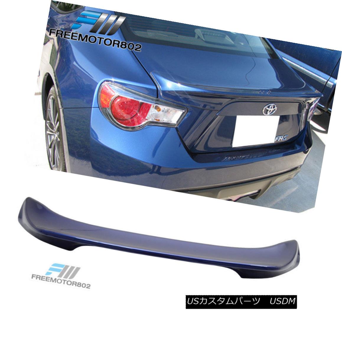 エアロパーツ Fit 13-16 Scion FRS Subaru BRZ Paint Trunk Spoiler Galaxy Blue Ultramarine #E8H フィット13-16シオンFRSスバルBRZペイントトランクスポイラーギャラクシーブルーウルトラマリン＃E8H